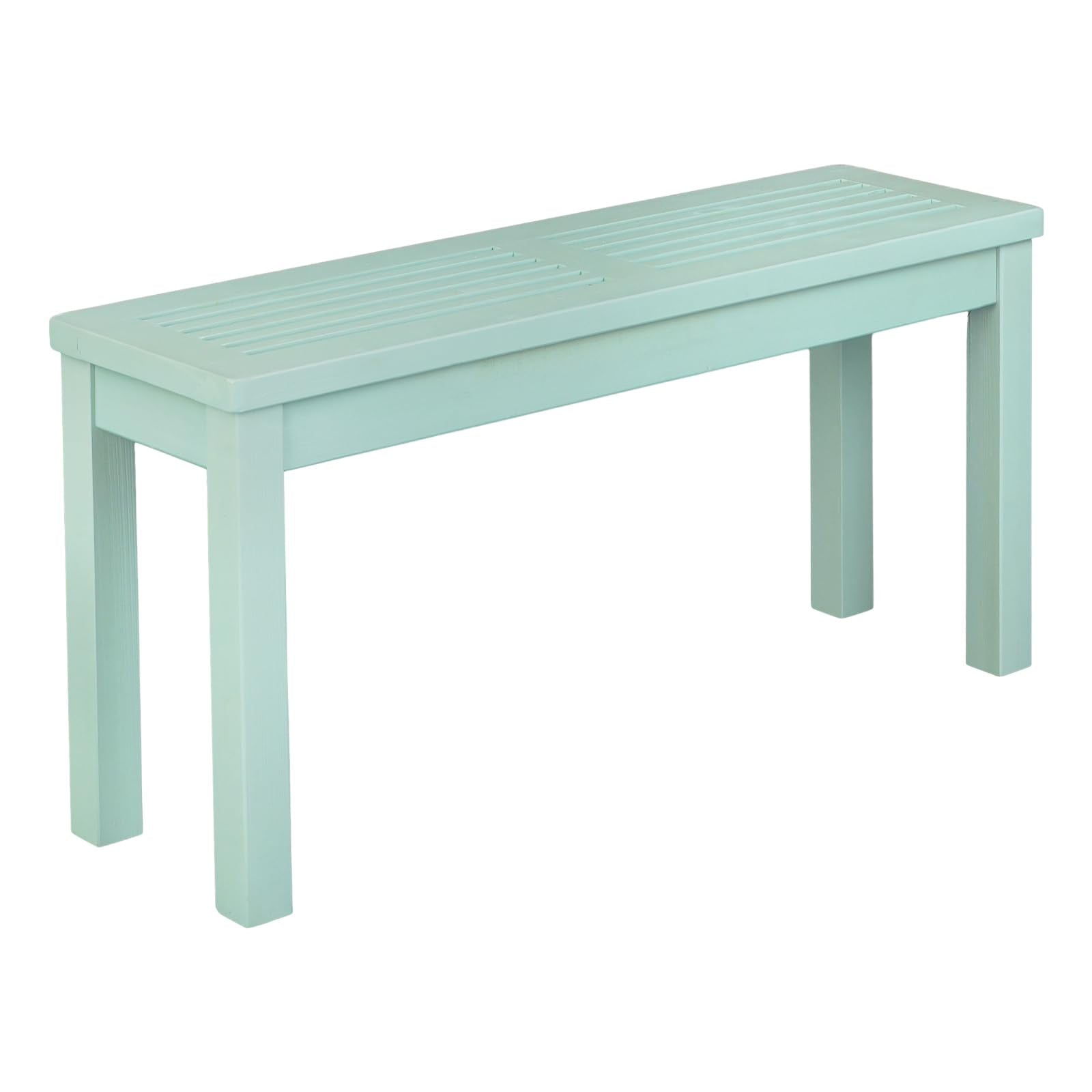 VINGLI Outdoor Wooden Bench, 40” Porch Bench Outdoor Backless Garden Bench, Small Outdoor Bench for Deck Patio Entryway